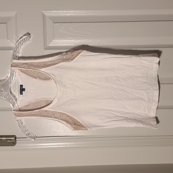 Anthropologie Tops - Blue Angels Med White tank